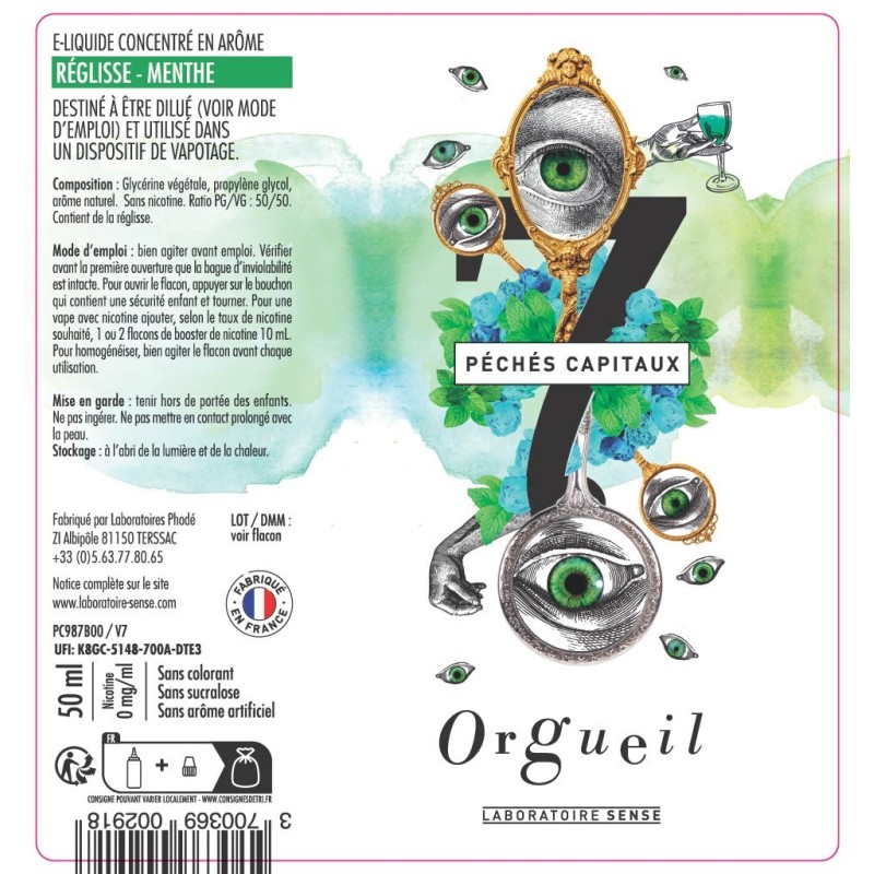 REGLISSE MENTHE - ORGUEIL 50ML - 19,90  - E-liquides aux Armes Naturels