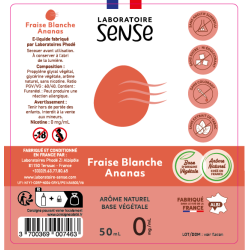 FRAISE BLANCHE ANANAS  50ML