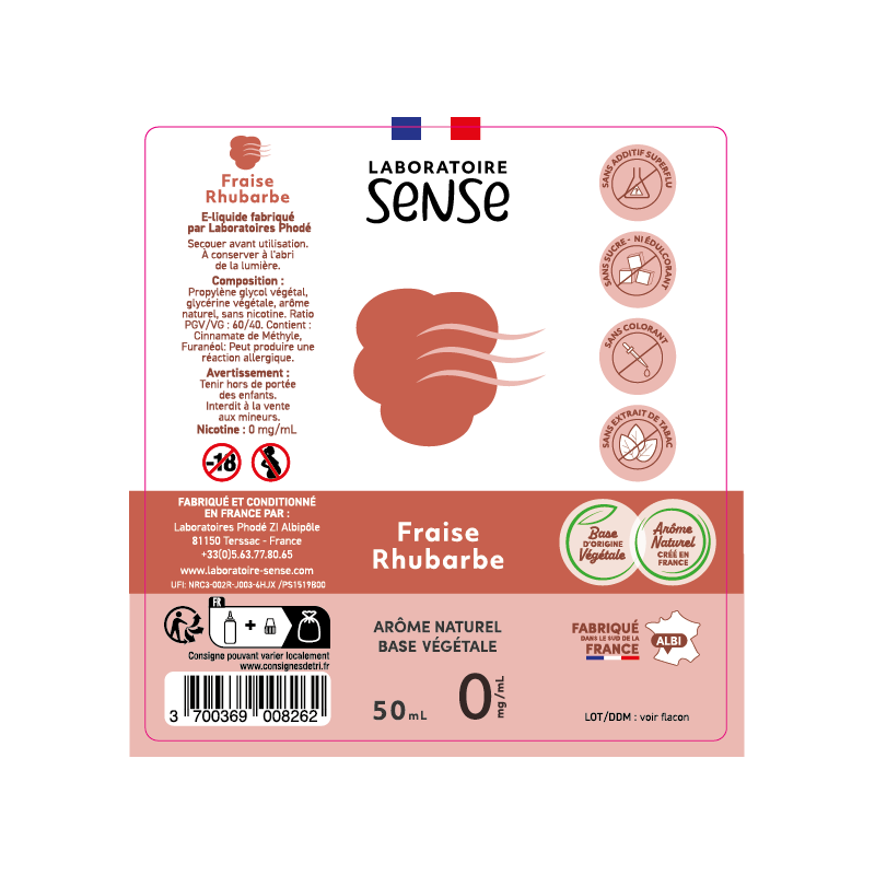 Fraise Rhubarbe - 50mL